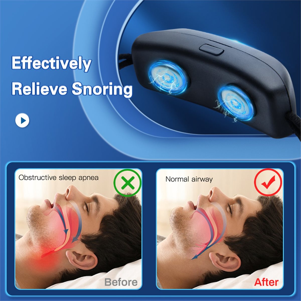 Trend Health And Wellness - Dispositivo Anti-Russamento Intelligente USB 2026 Trend