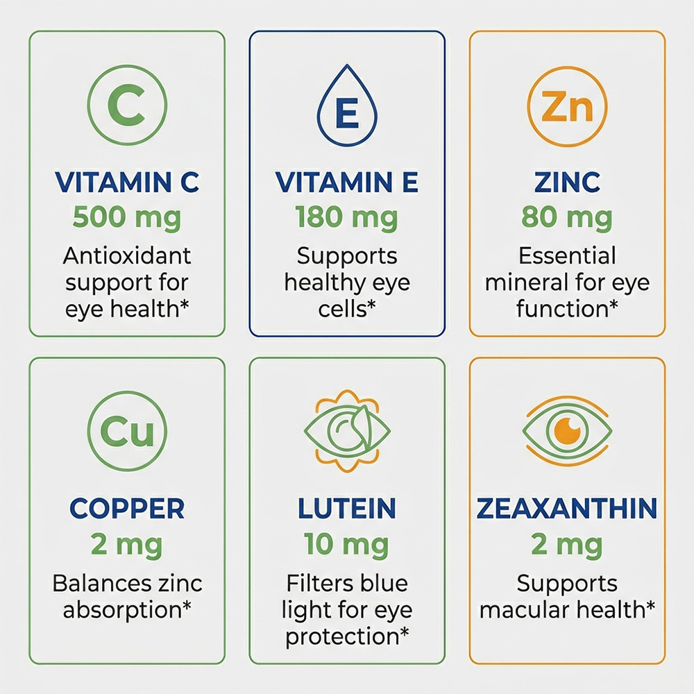 AREDS 2 Capsule per gli occhi, - Health Wellness Vitamins recensione e prezzo